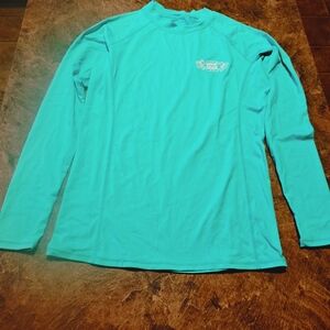 Men's Turquoise Long Sleeve Rash Guard
